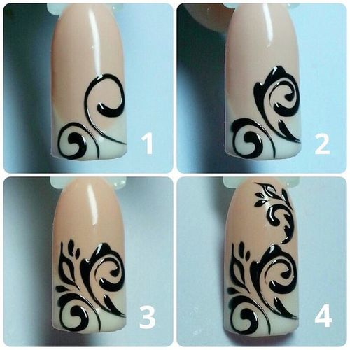 Дизайн ногтей простые рисунки красивые. Узоры на ногтях для начинающих: поэтапно, фото